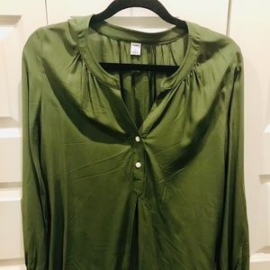 Olive green blouse